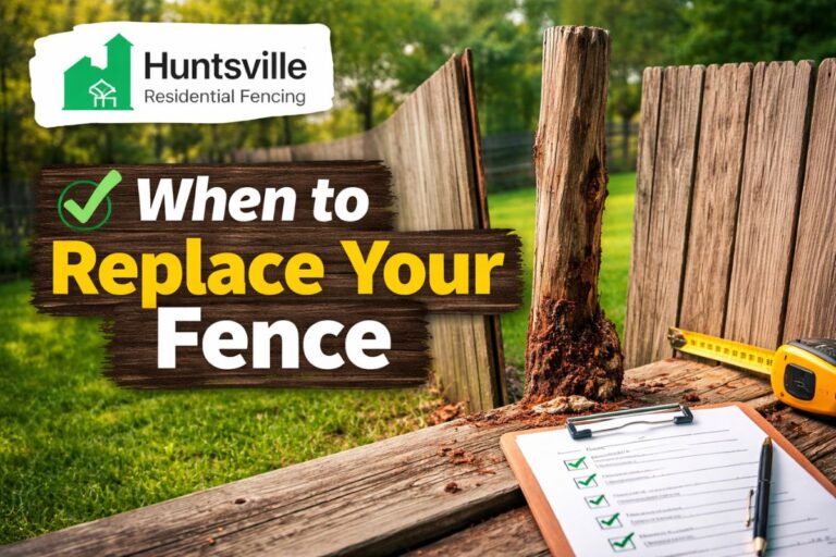 when to replace fence
