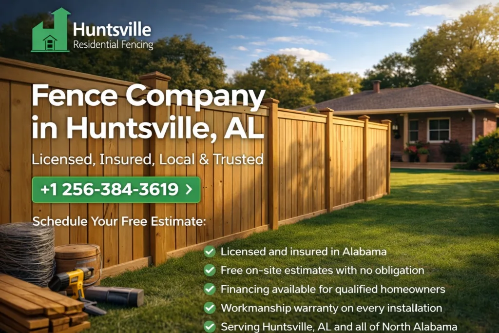 fence company huntsville al