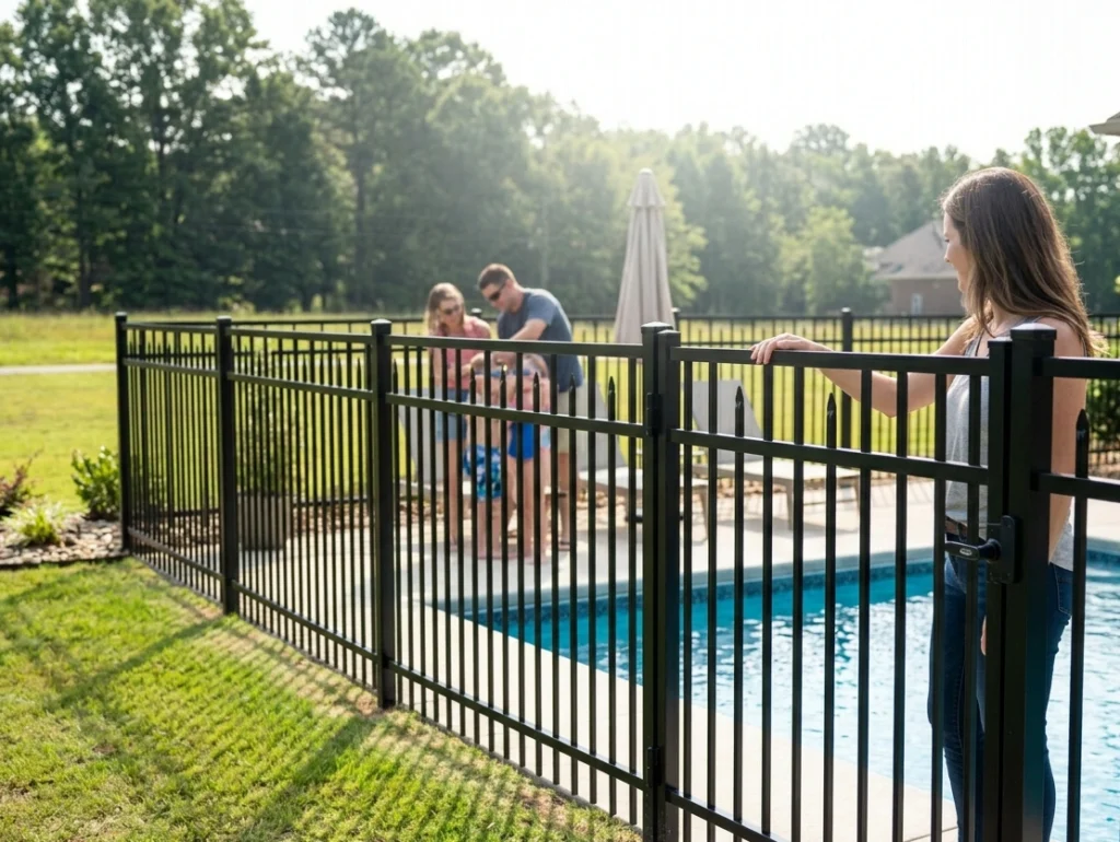 aluminum pool fence