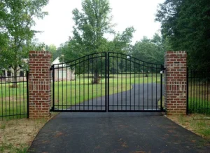 brick column fence