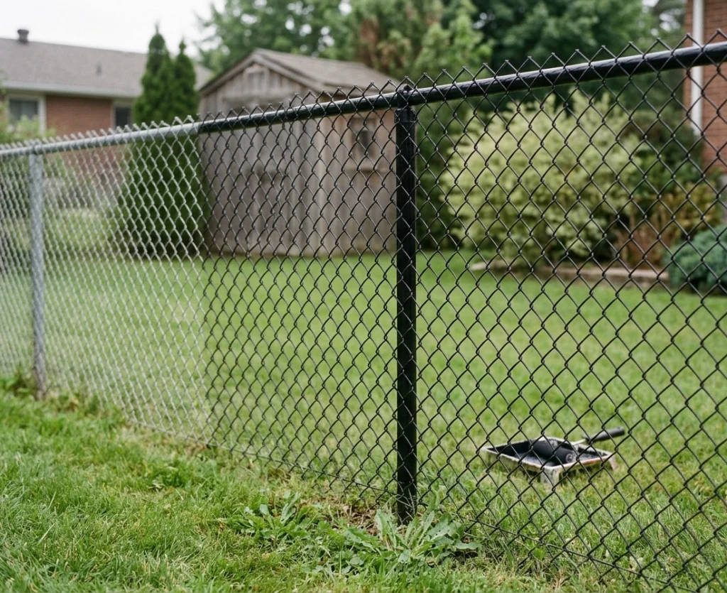 chain link fence paint