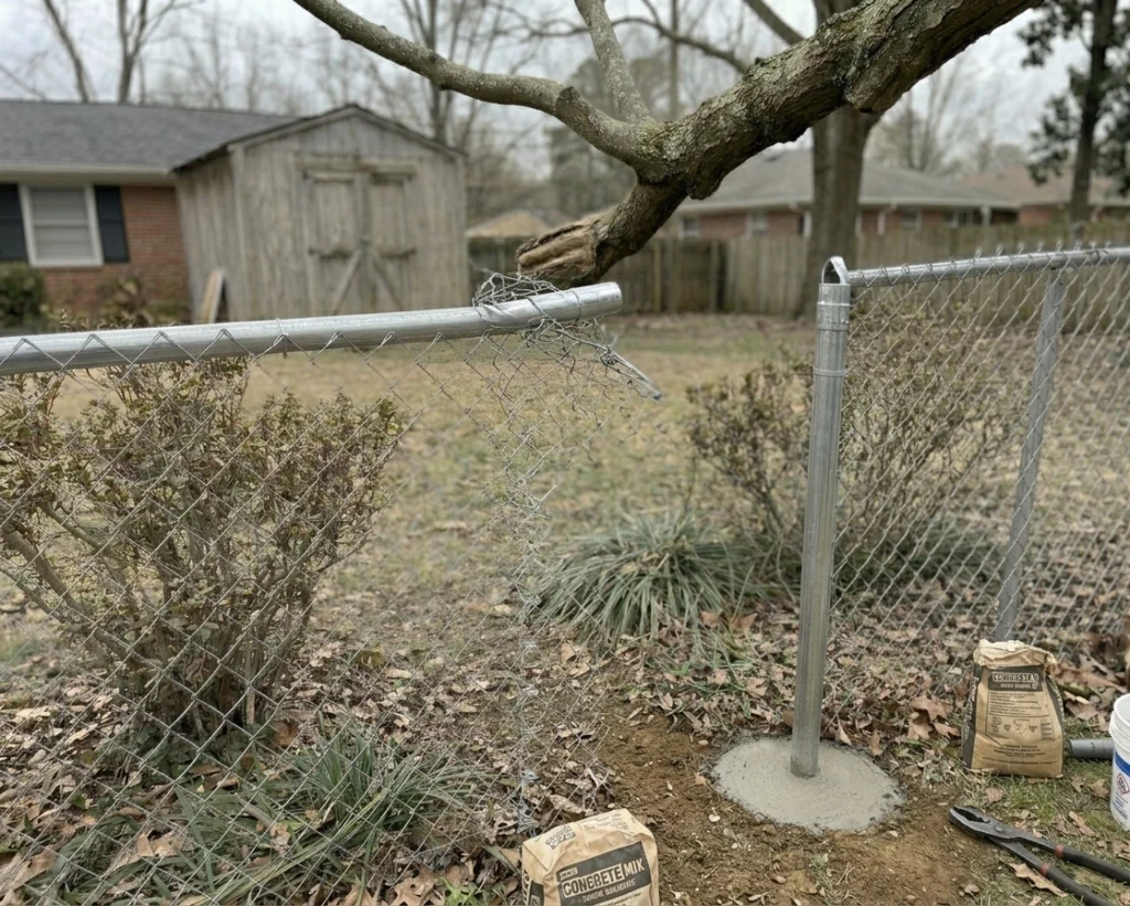 chain link fence repair