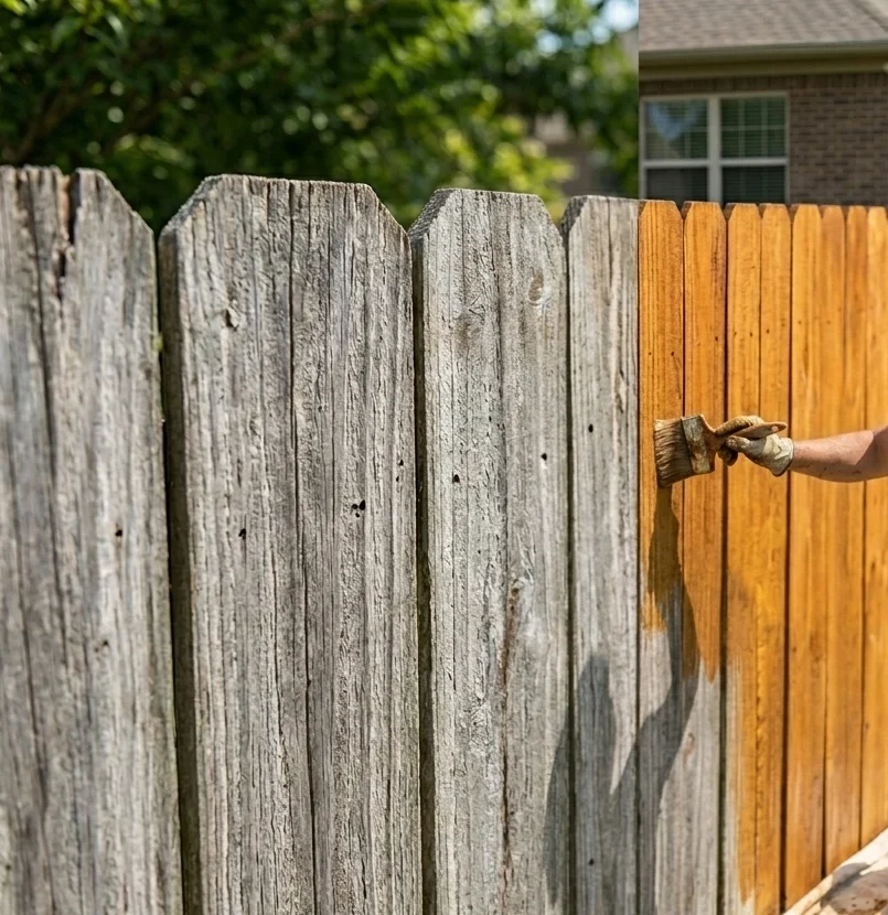 fence staining and painting company