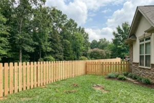 picket wood fence
