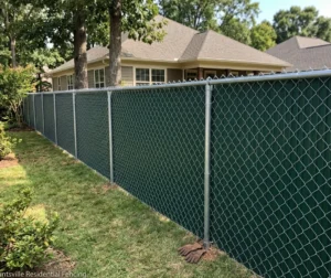 privacy slat chain link fence