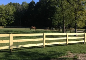 split rail wood fence