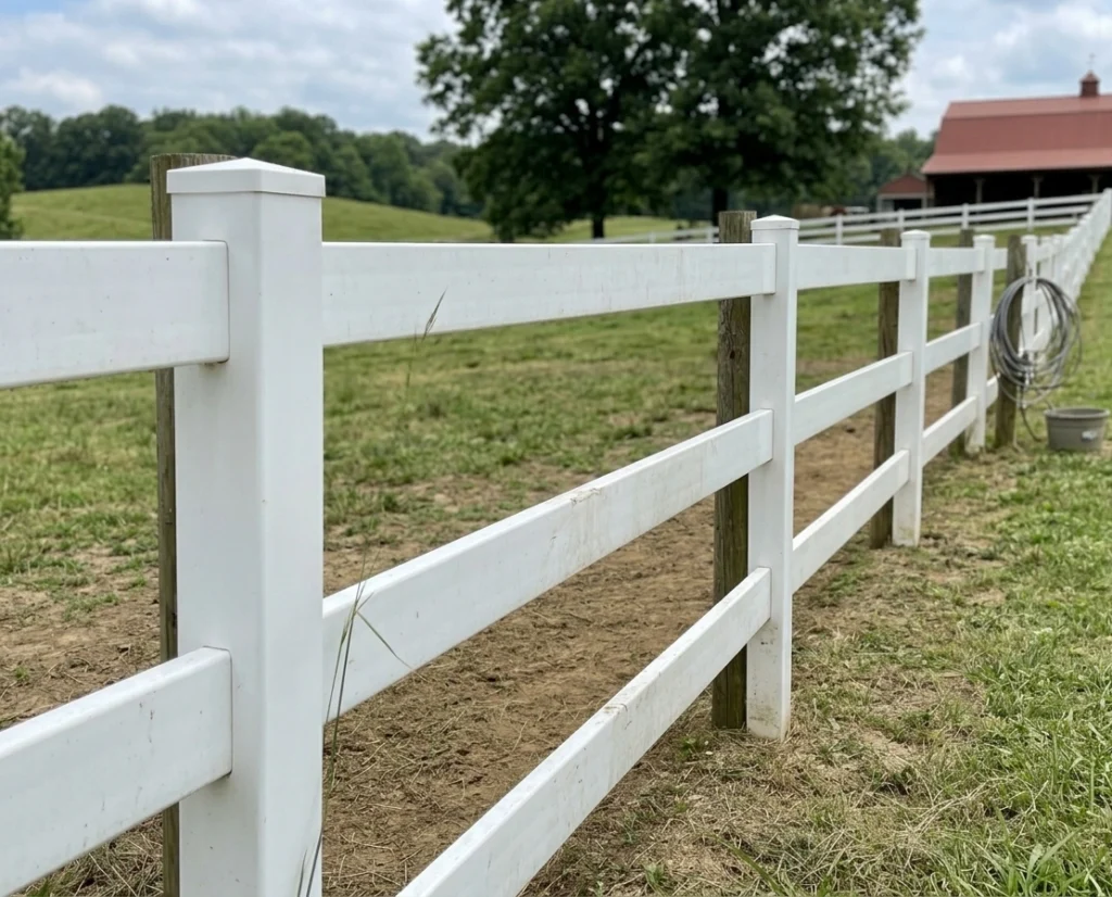 vinyl horse fence