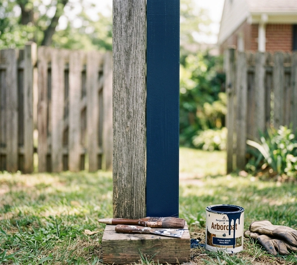 wood fence paint