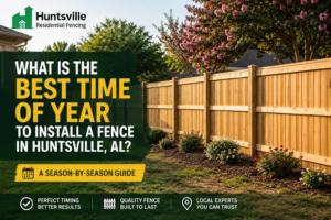 What Is the Best Time of Year to Install a Fence in Huntsville, AL?